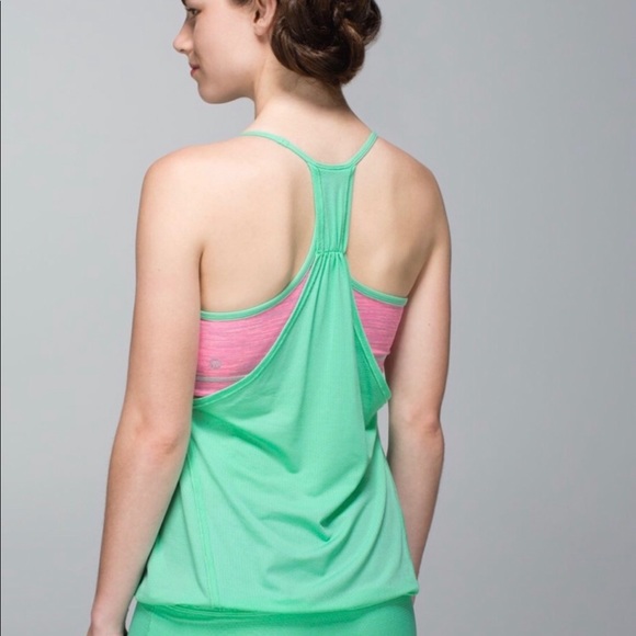 lululemon athletica Tops - LULULEMON No Limits Tank mint green pink 6